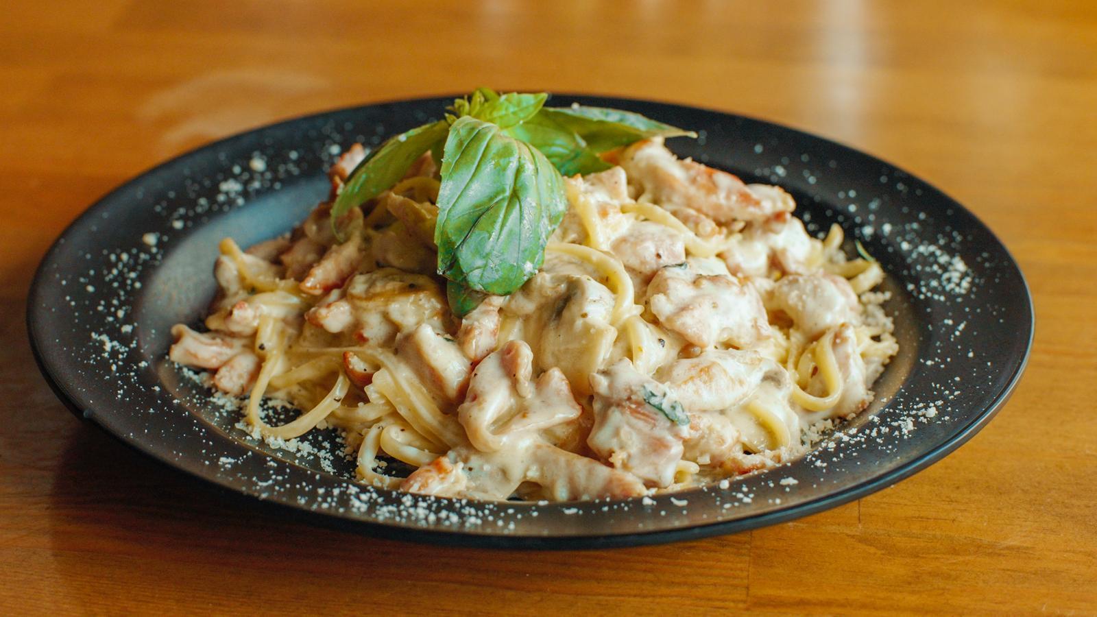 Shrimp Alfredo.