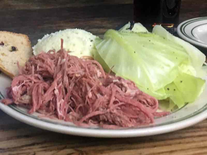 Half Corned Beef & Cabbage.