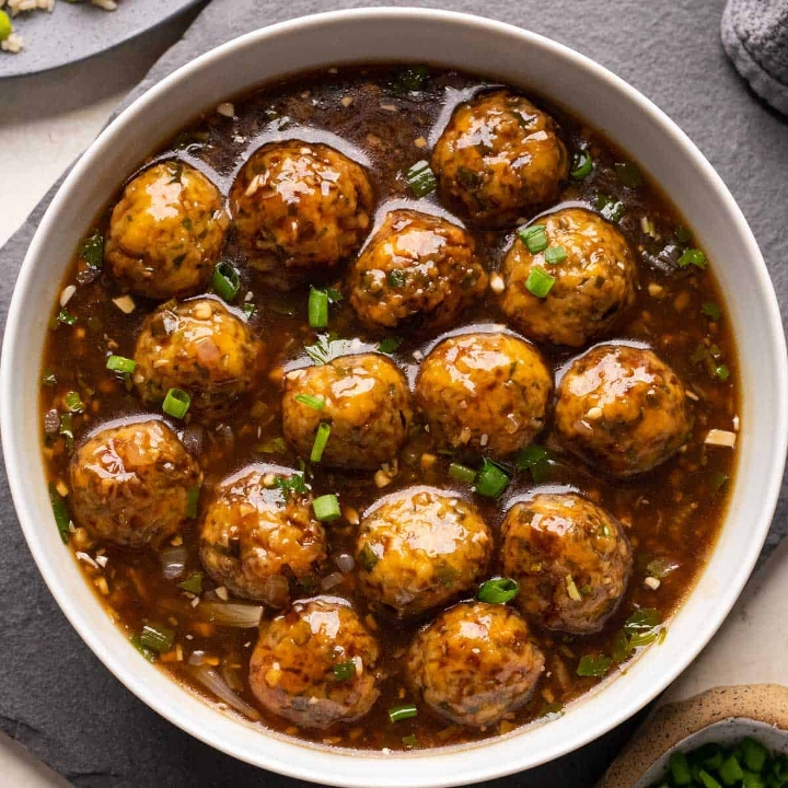 Veg Manchurian Pepper Balls (V).