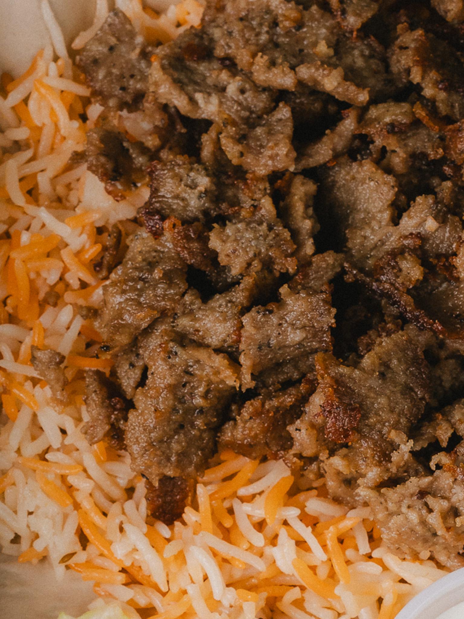 Beef Shawarma Platter.