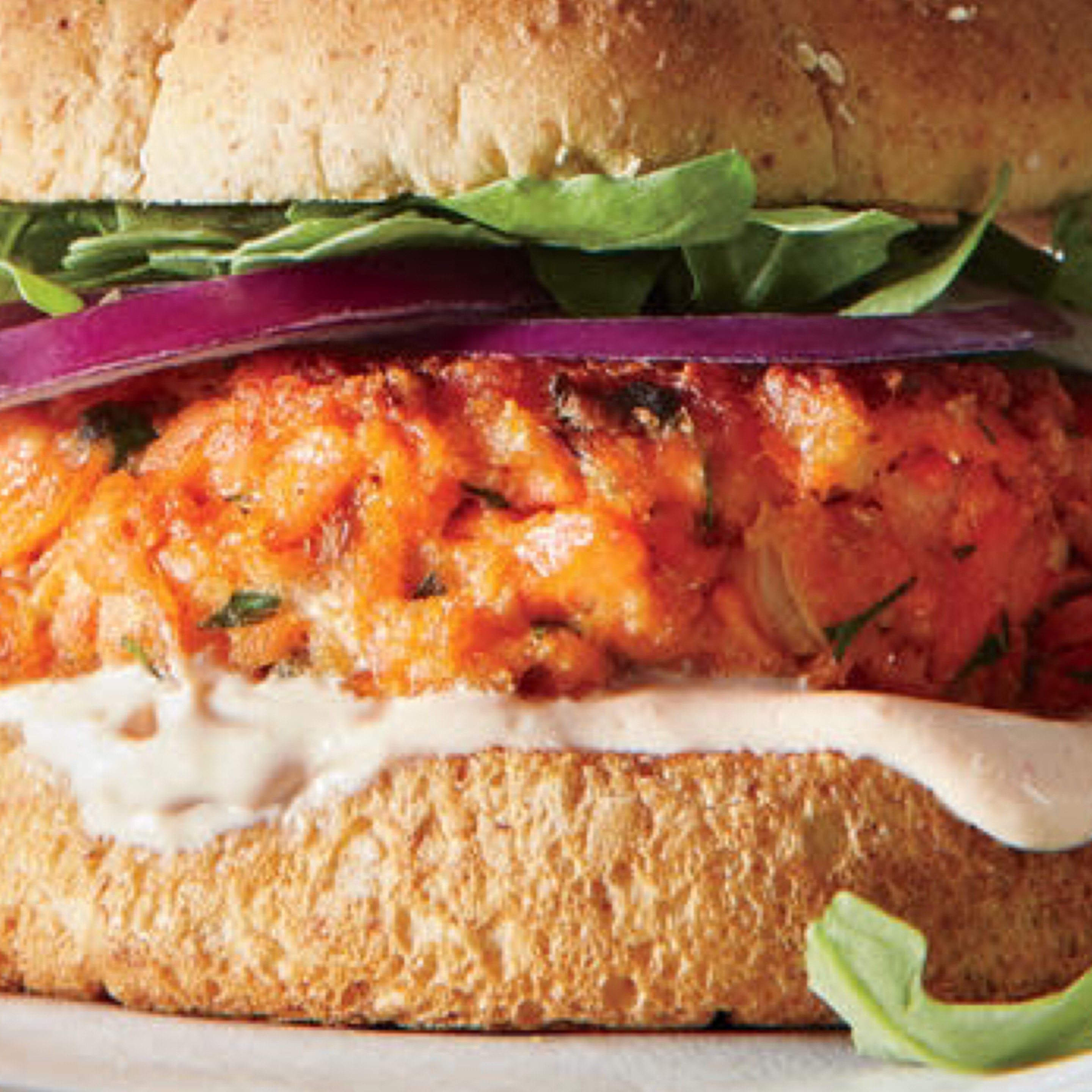 Salmon Burger.