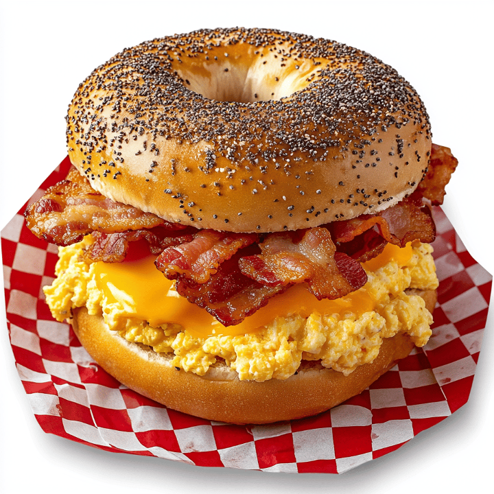 Turkey Bacon, Egg & Cheddar.