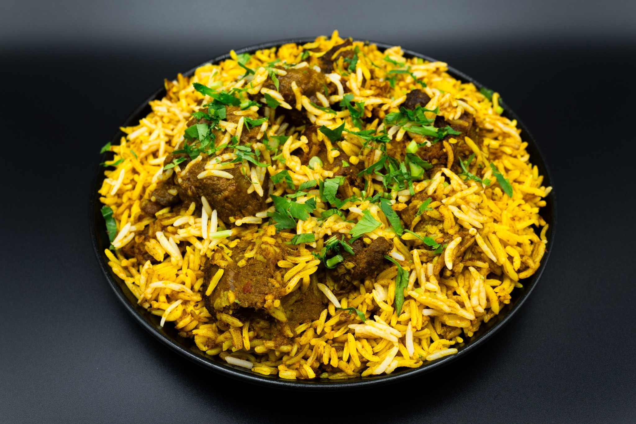 Goat Dum Biryani.