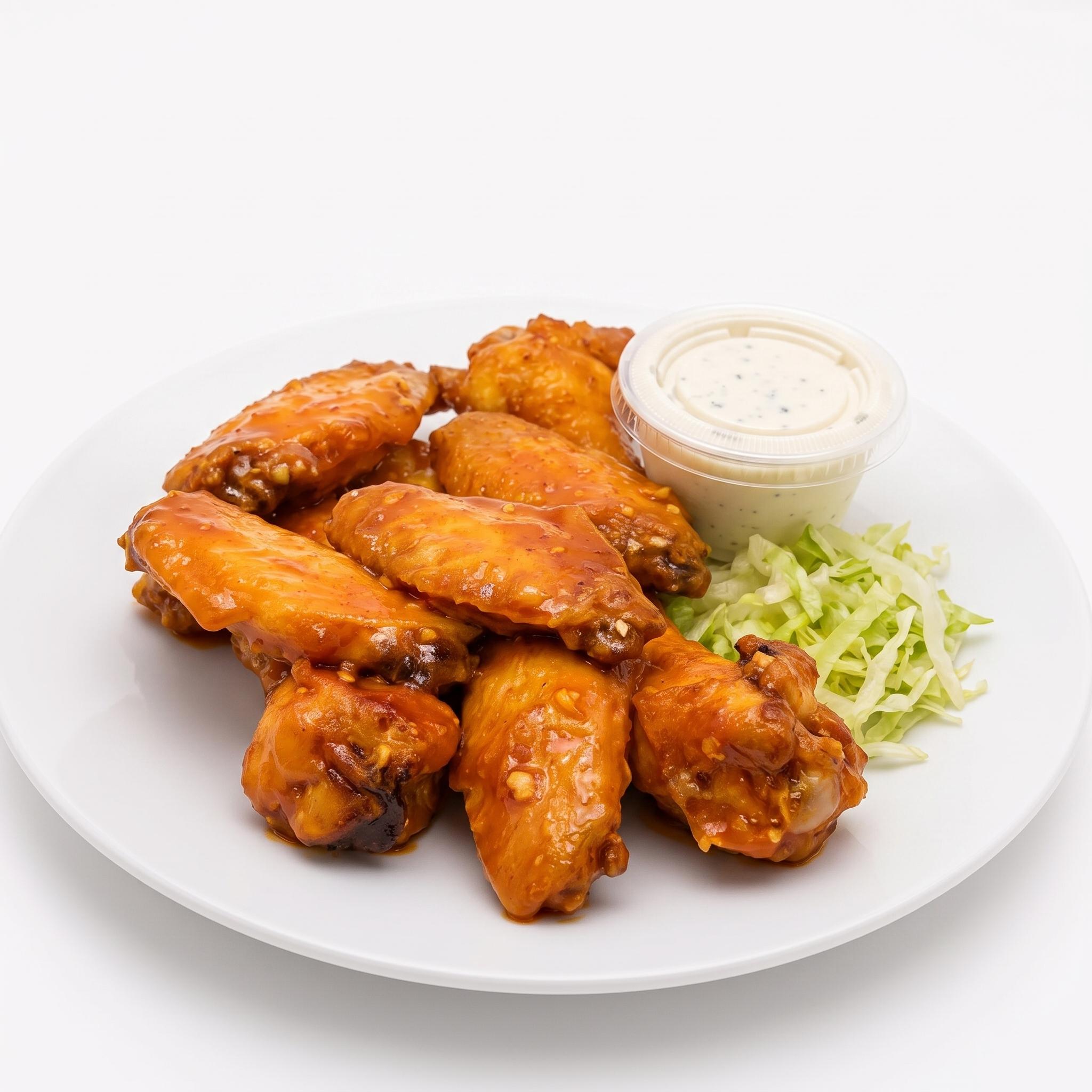 10 Mango Habanero Wings.
