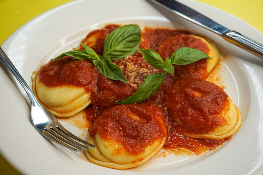 Ravioli Parmigiana.