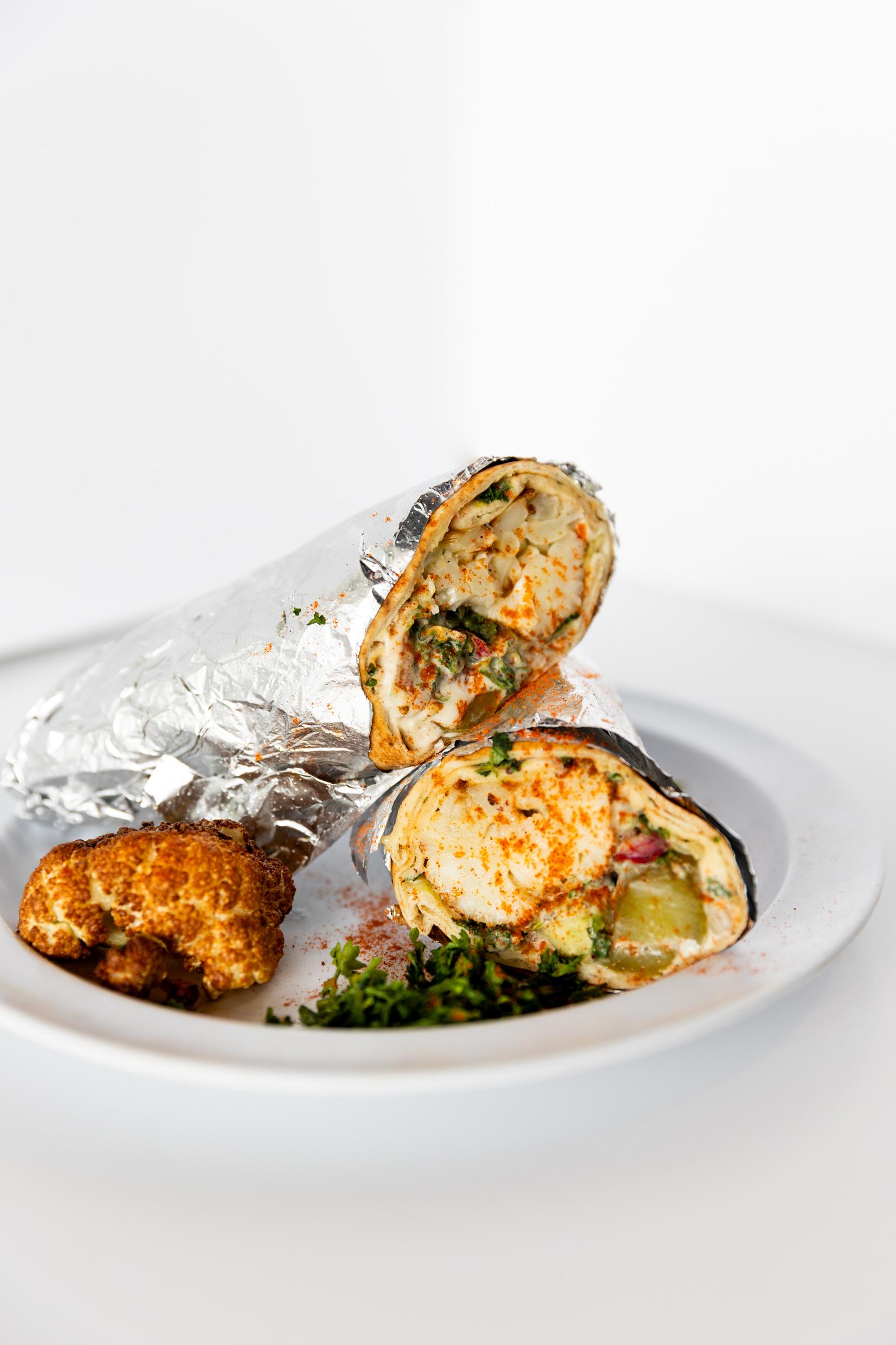 Fried Eggplant Wrap.