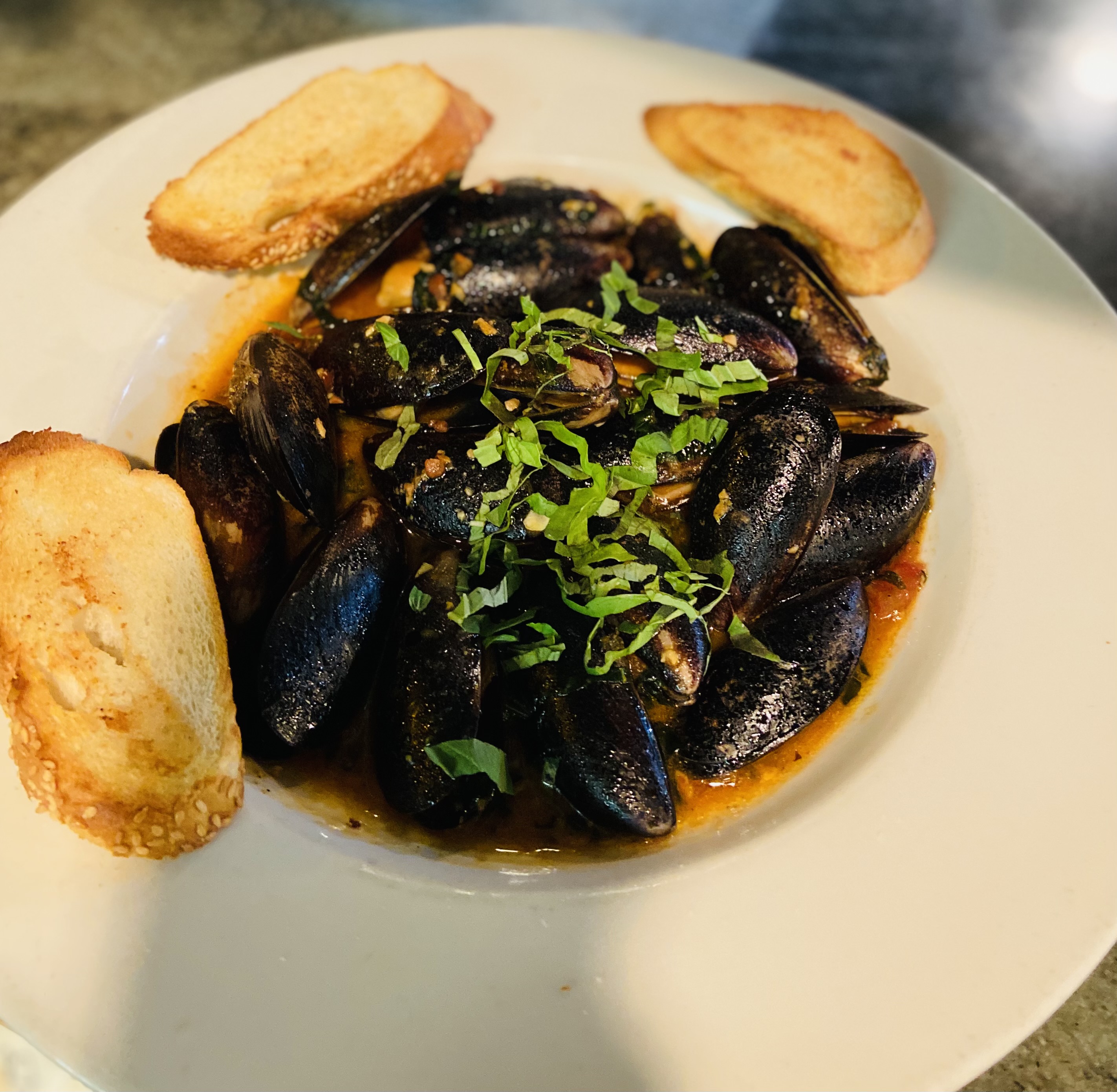 Mussels Appetizer.