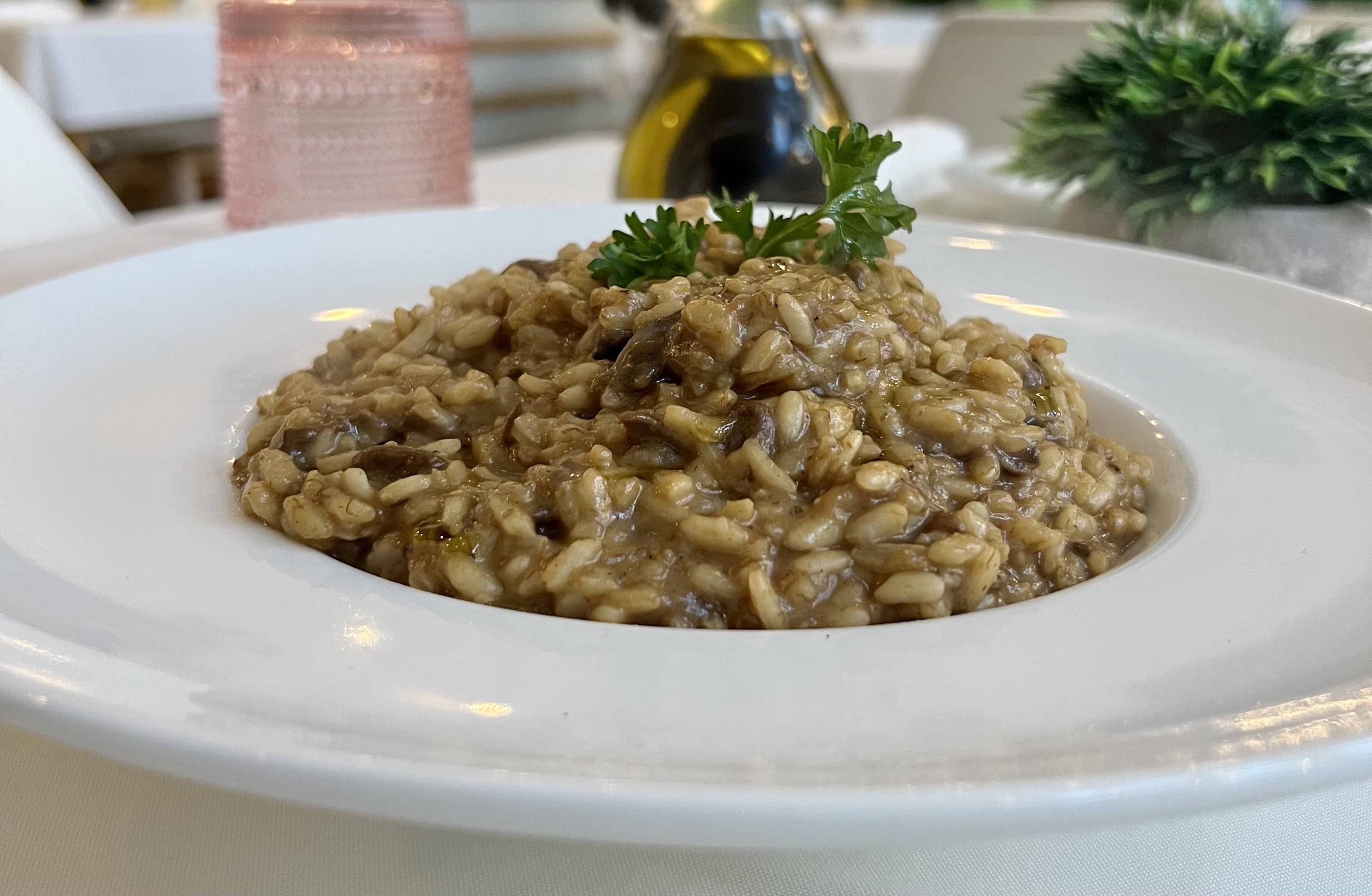 Risotto Mushrooms.