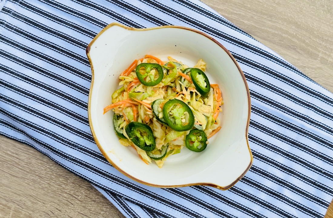 House Jalapeno Coleslaw (serves 10).