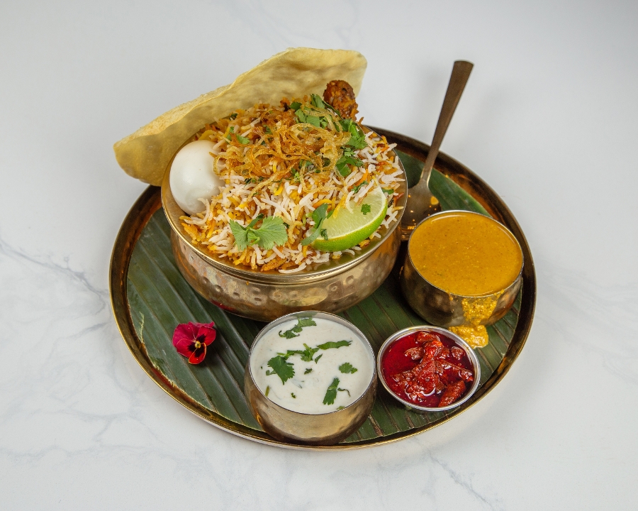 Chicken Hyderabadi Dum Biryani.