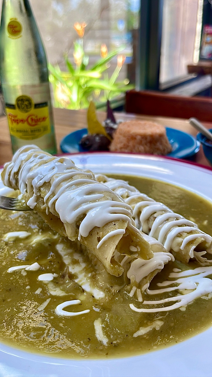 Green Chicken Enchiladas.
