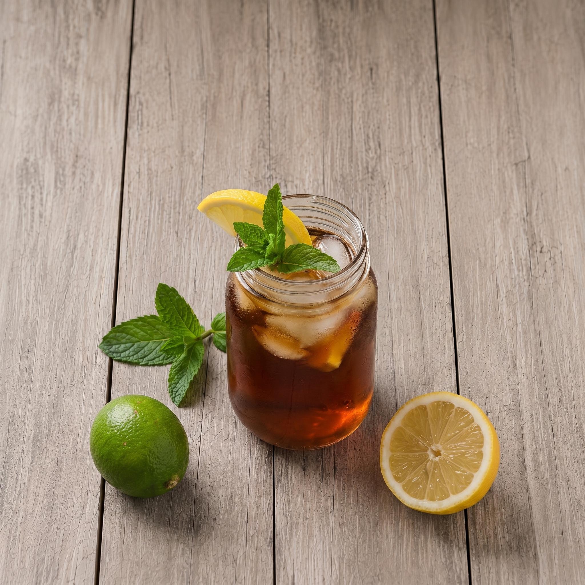 Mango Sweetened Iced Tea.