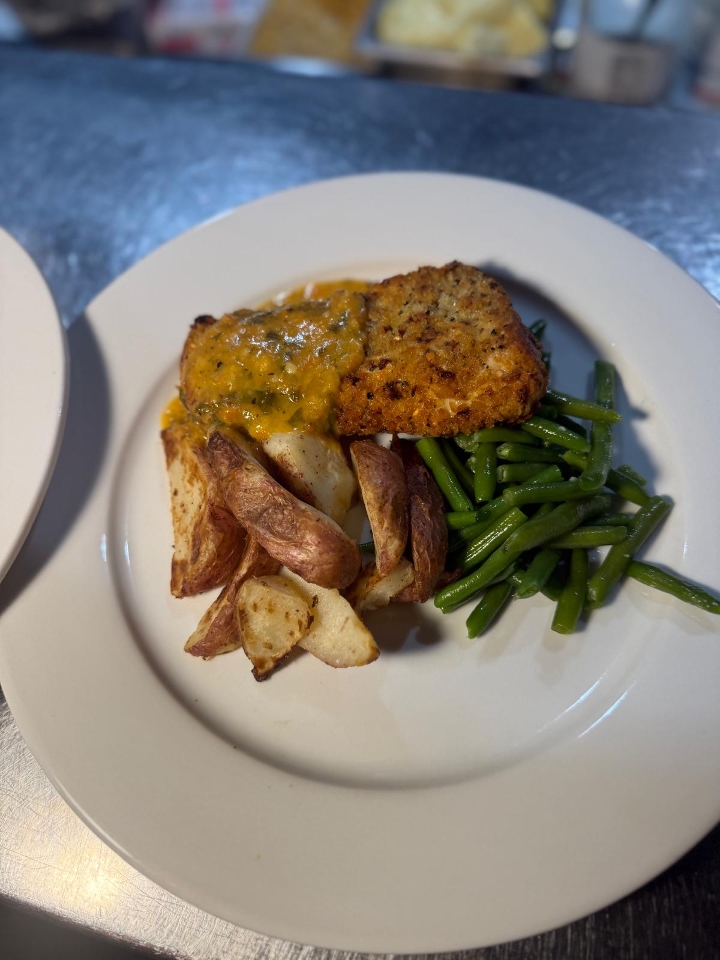 Herb Crusted Mahi Mahi.