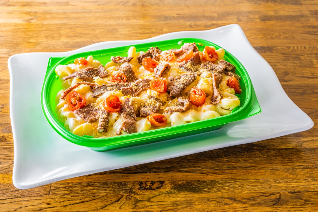 Four Cheese Steak Mac.