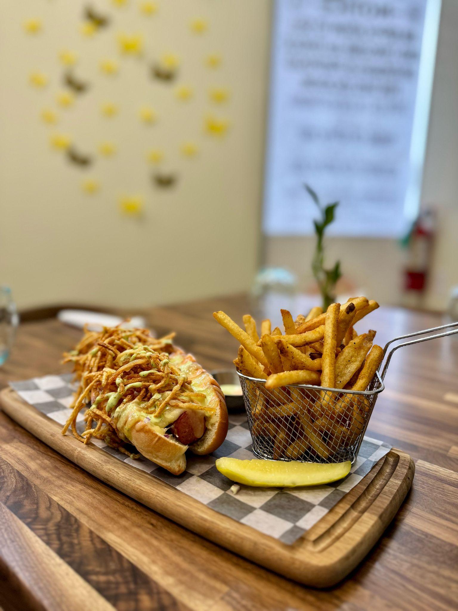 The Messy Hot Dog.