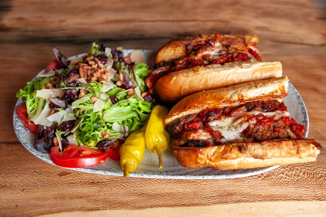 Meatball Marinara Sandwich.