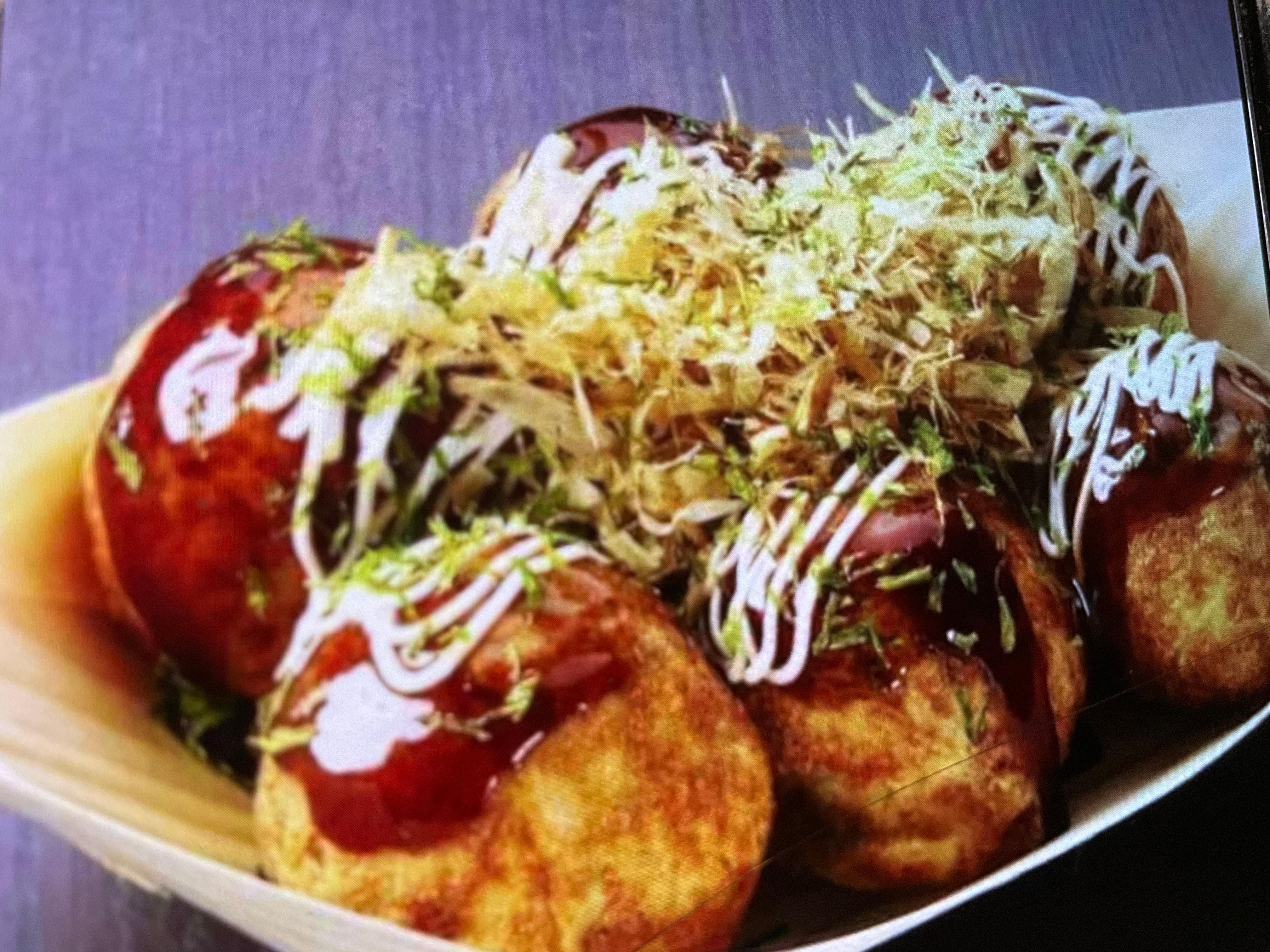 Takoyaki.