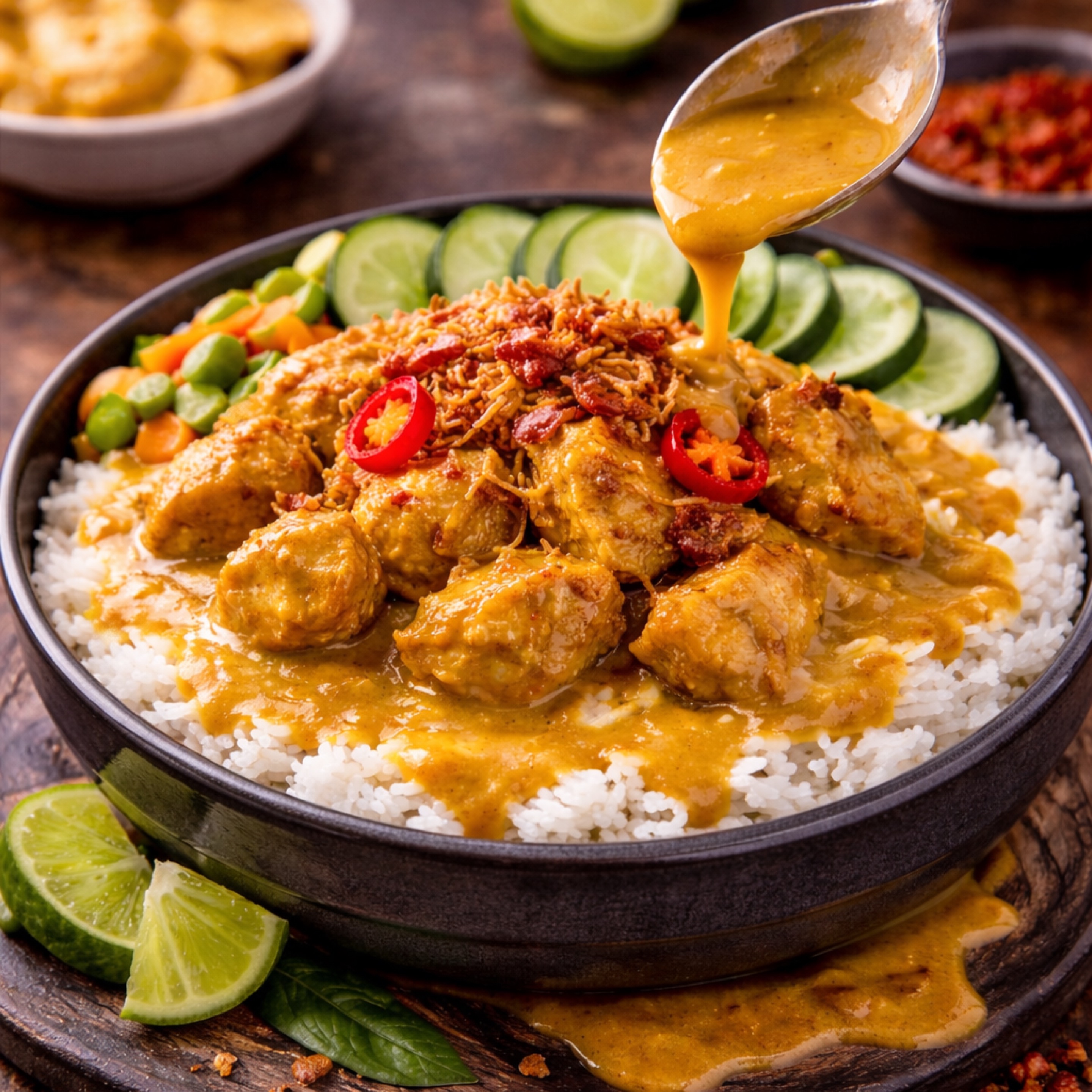 Coconut Chicken Curry (Gulai).