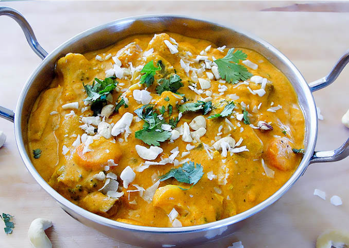 Vegetable Coconut Korma.