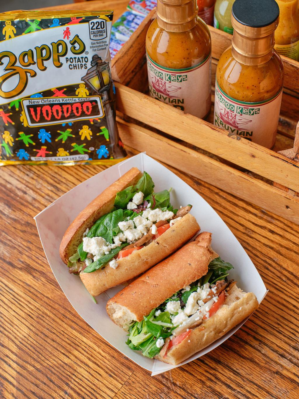 8'' Veggie Sub.