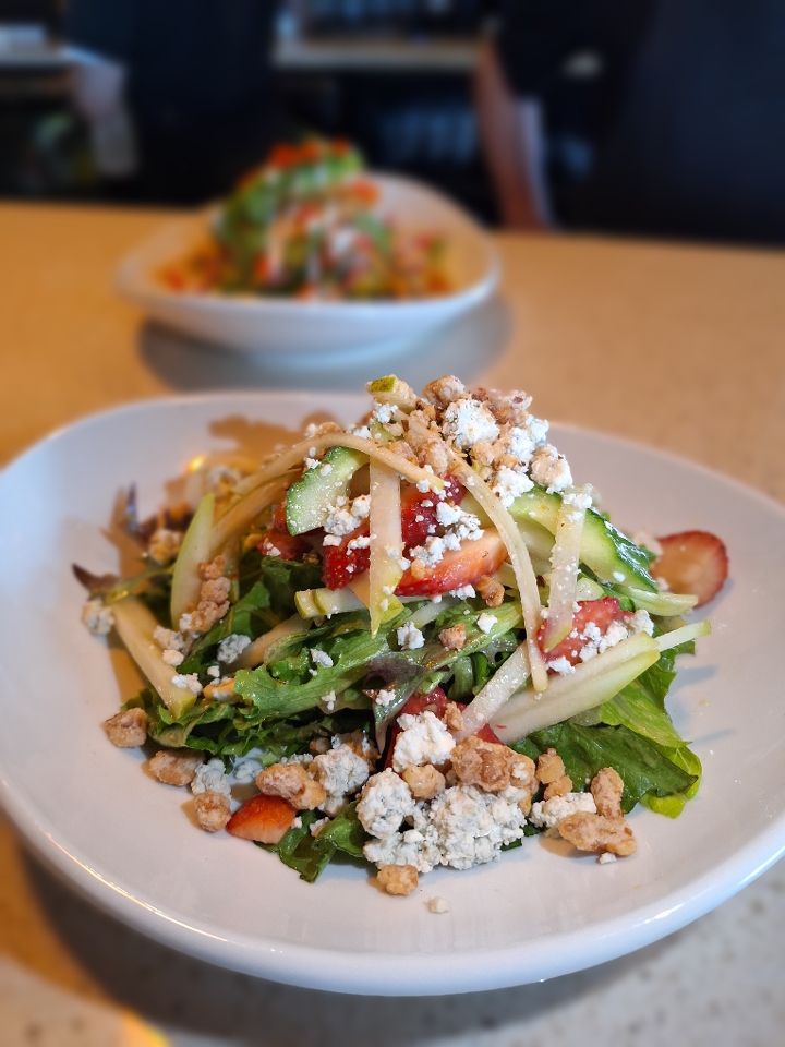 Pear and Bleu Cheese Salad.