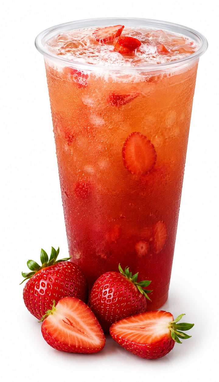 Strawberry Refresh Tea 草莓水果茶.