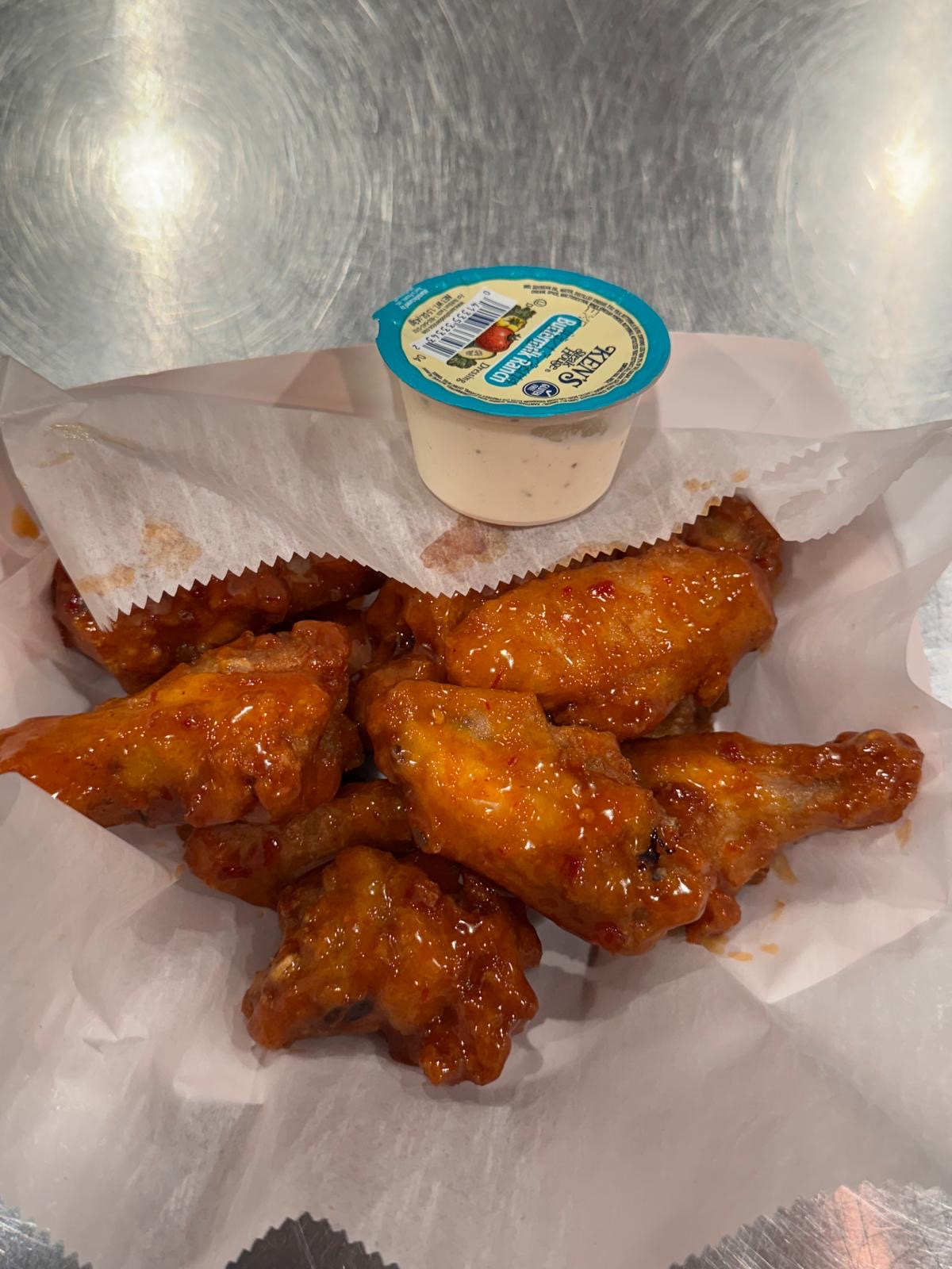 Sweet Red Chilli wings.