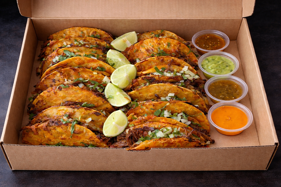 Birria Tacos (Qty: 16).