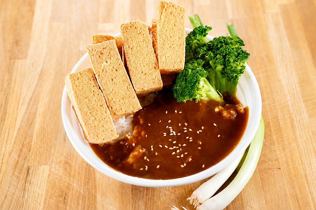 Tofu Curry Rice Bowl.