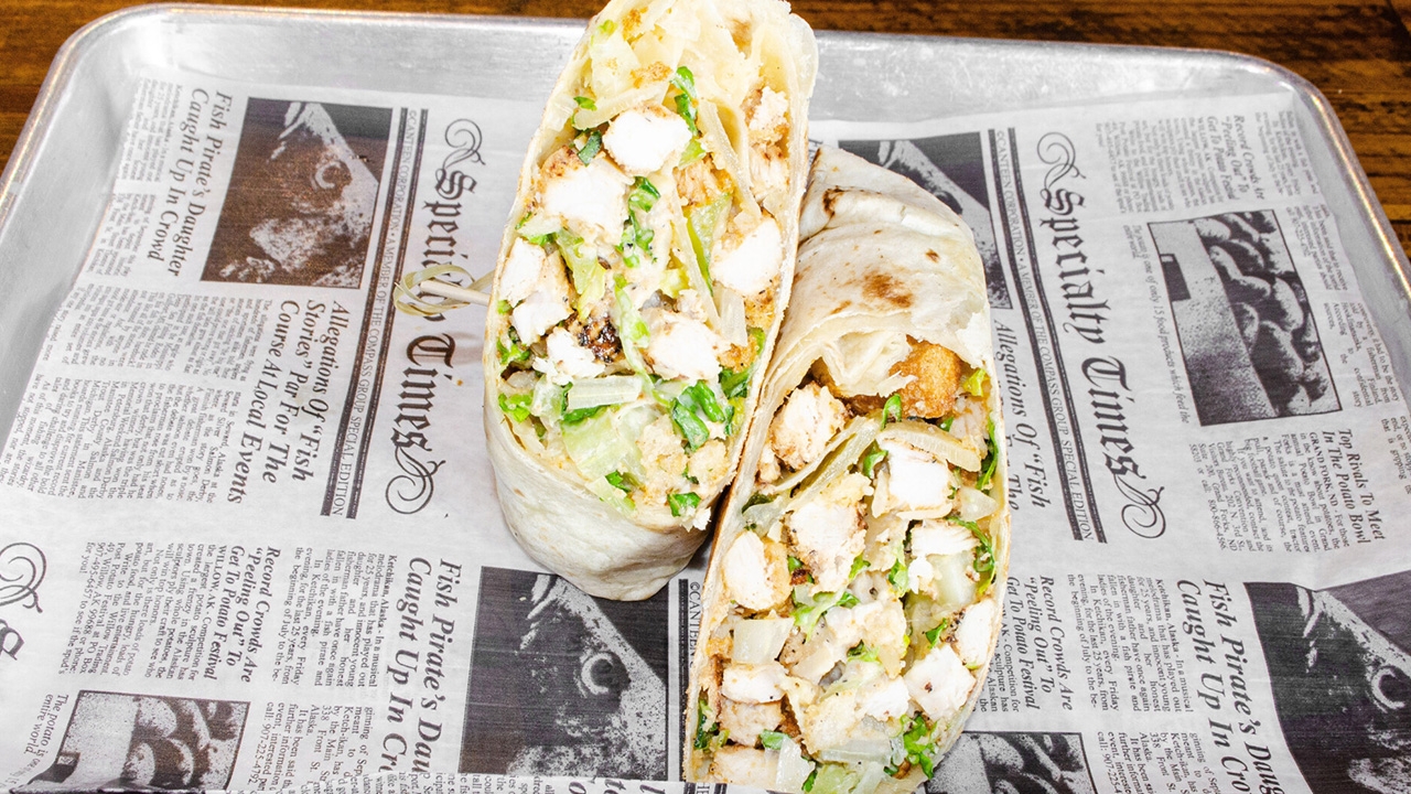 "The Best" - Chicken Caesar Wrap.