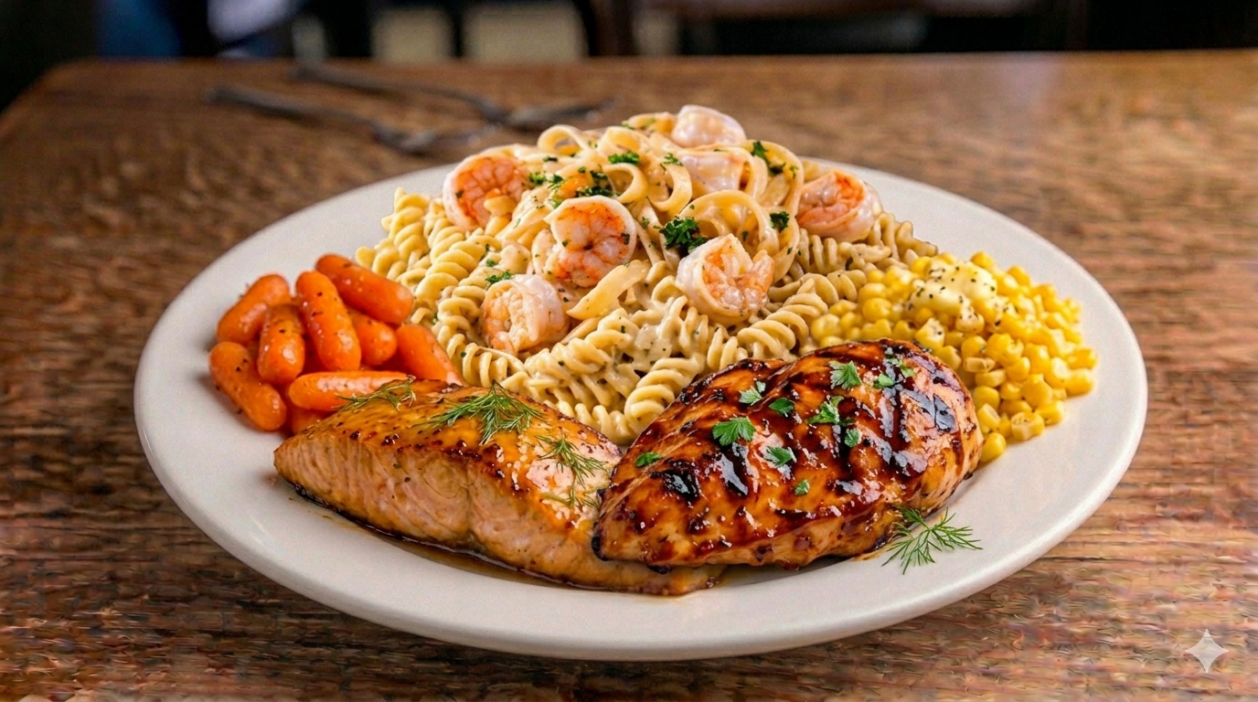 3 Entrées/2 Sides (20 PPL).