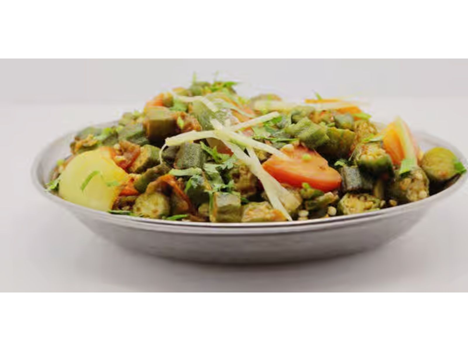 Bhindi Anardana.