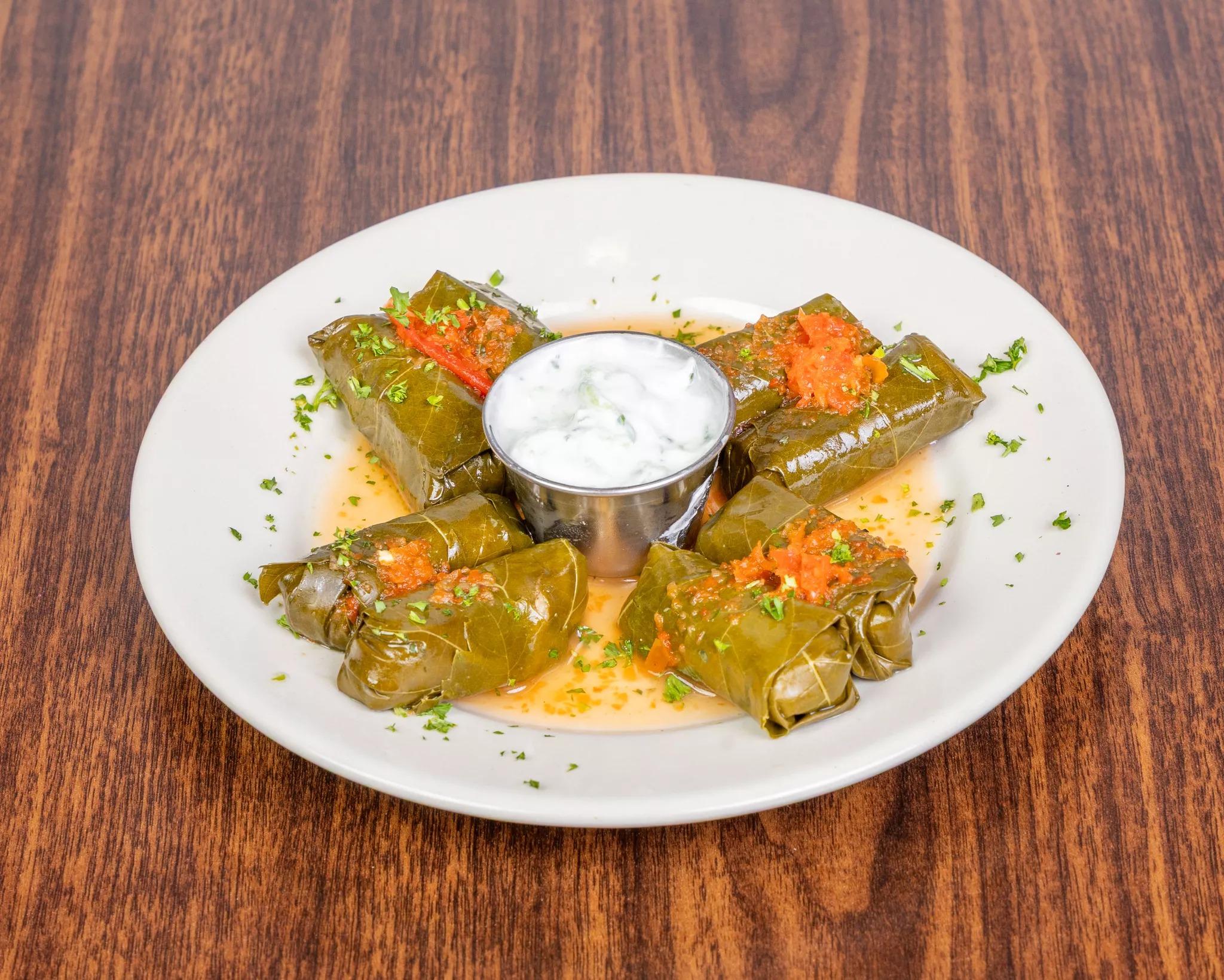 Stuffed Grape Leaves.