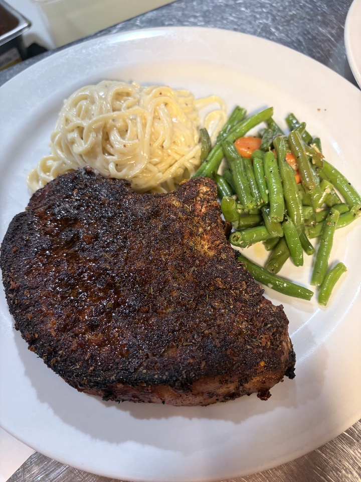Blackened Pork Chop.