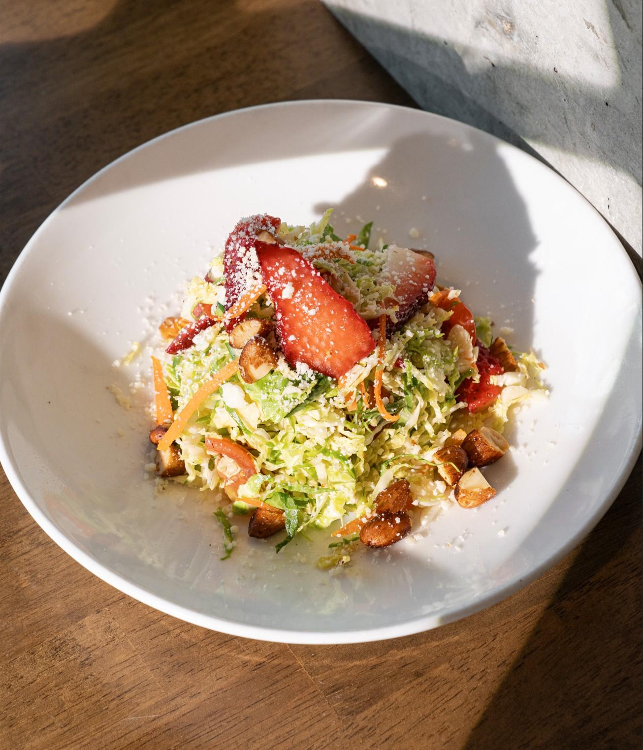 Shaved Brussels Sprouts Salad.