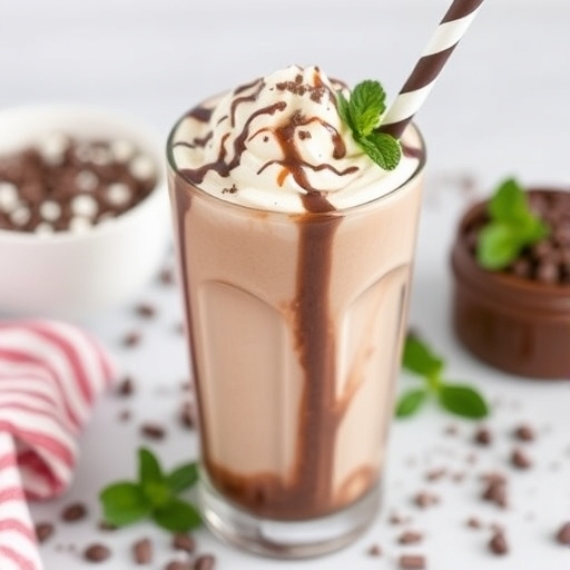 Chocolate Mint Milkshake.