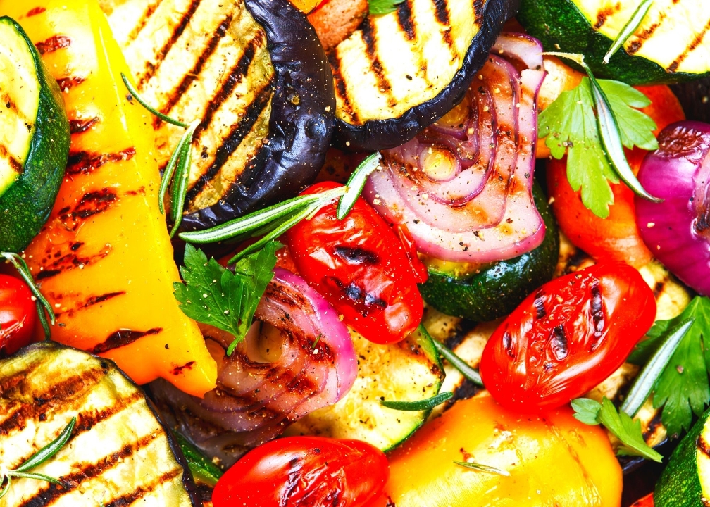 Grilled Seasonal Vegetables/Vegetais Grelhados.