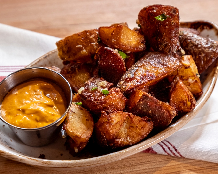 Garlic Roasted Potatoes.