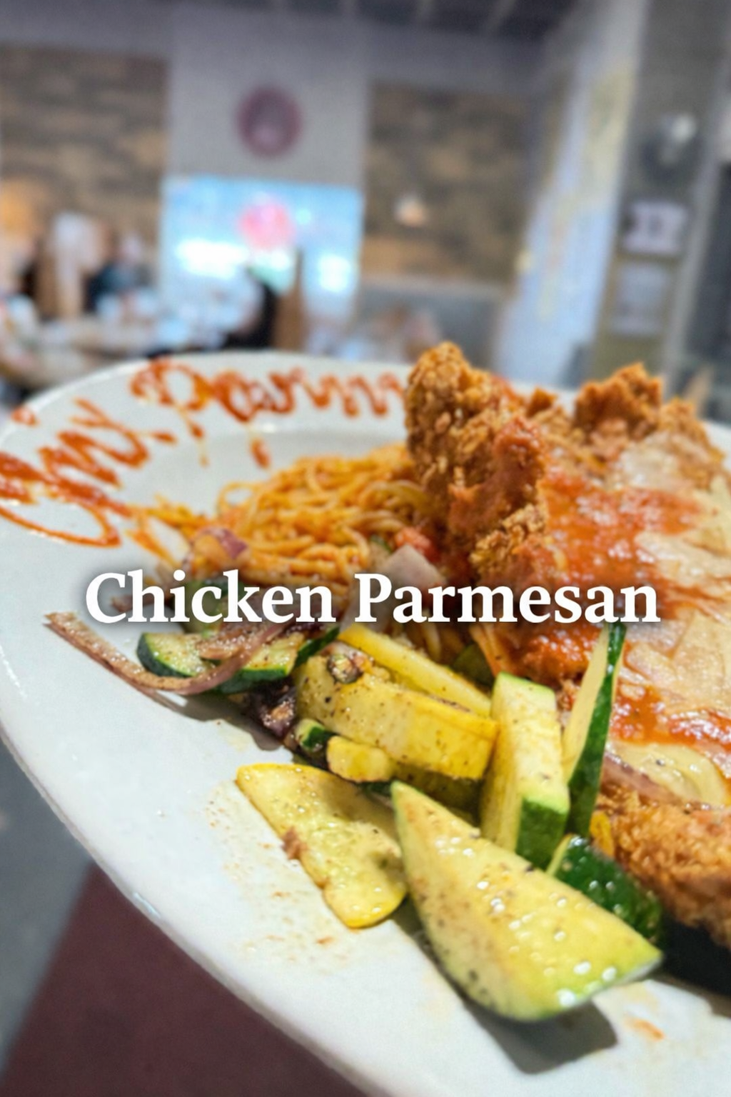 Chicken parmigiana.