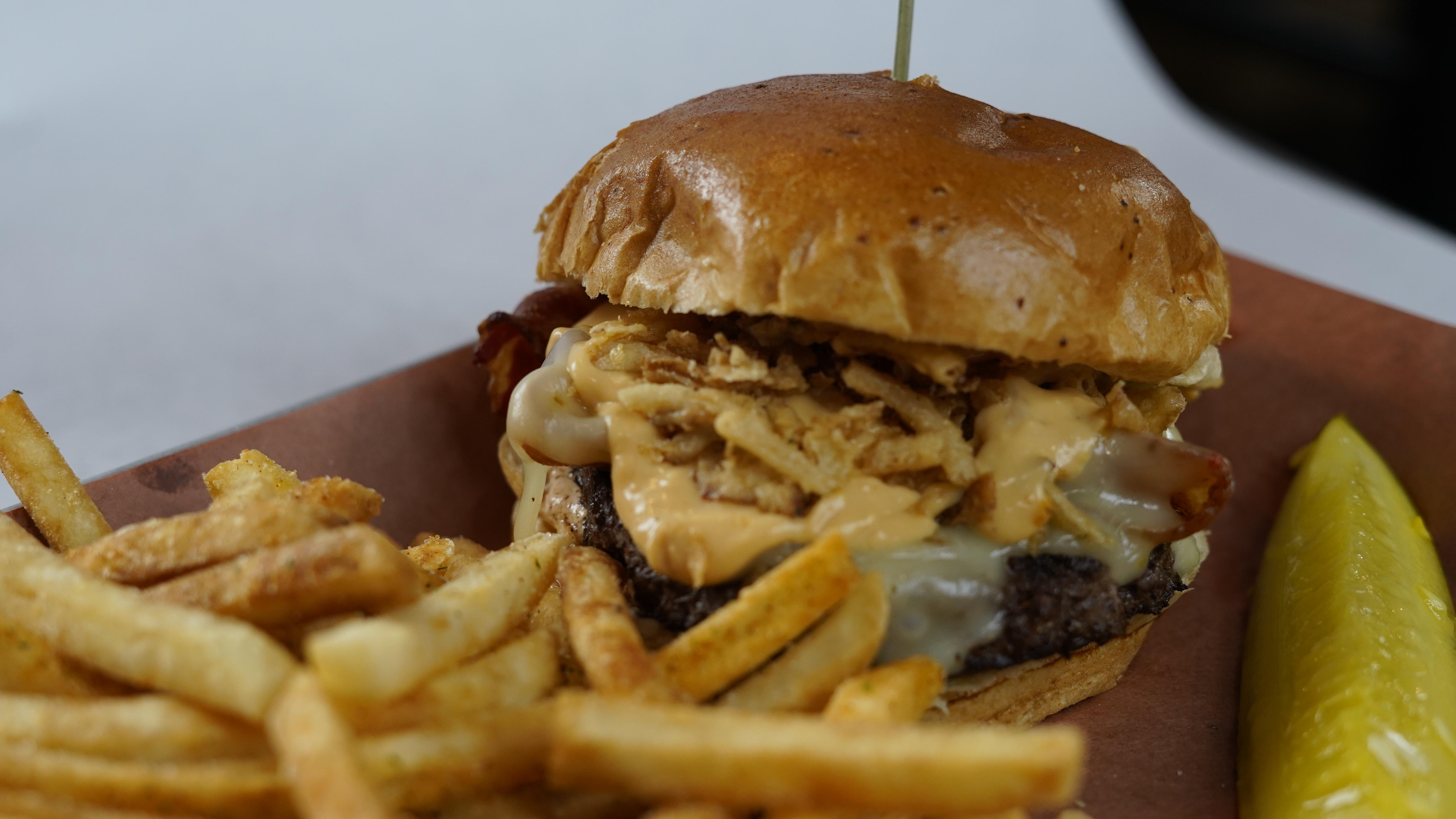 GB's Signature Burger.