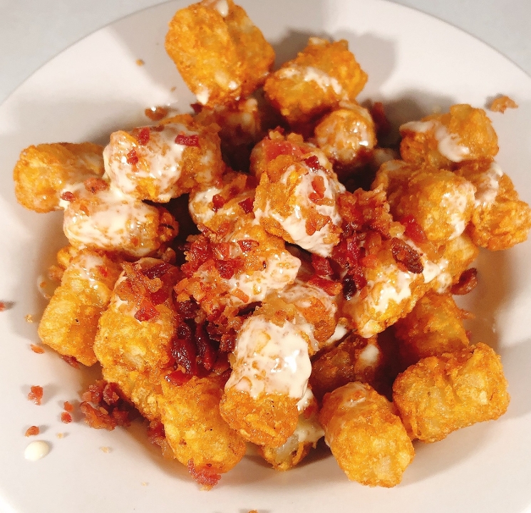 LOADED TATER TOTS.