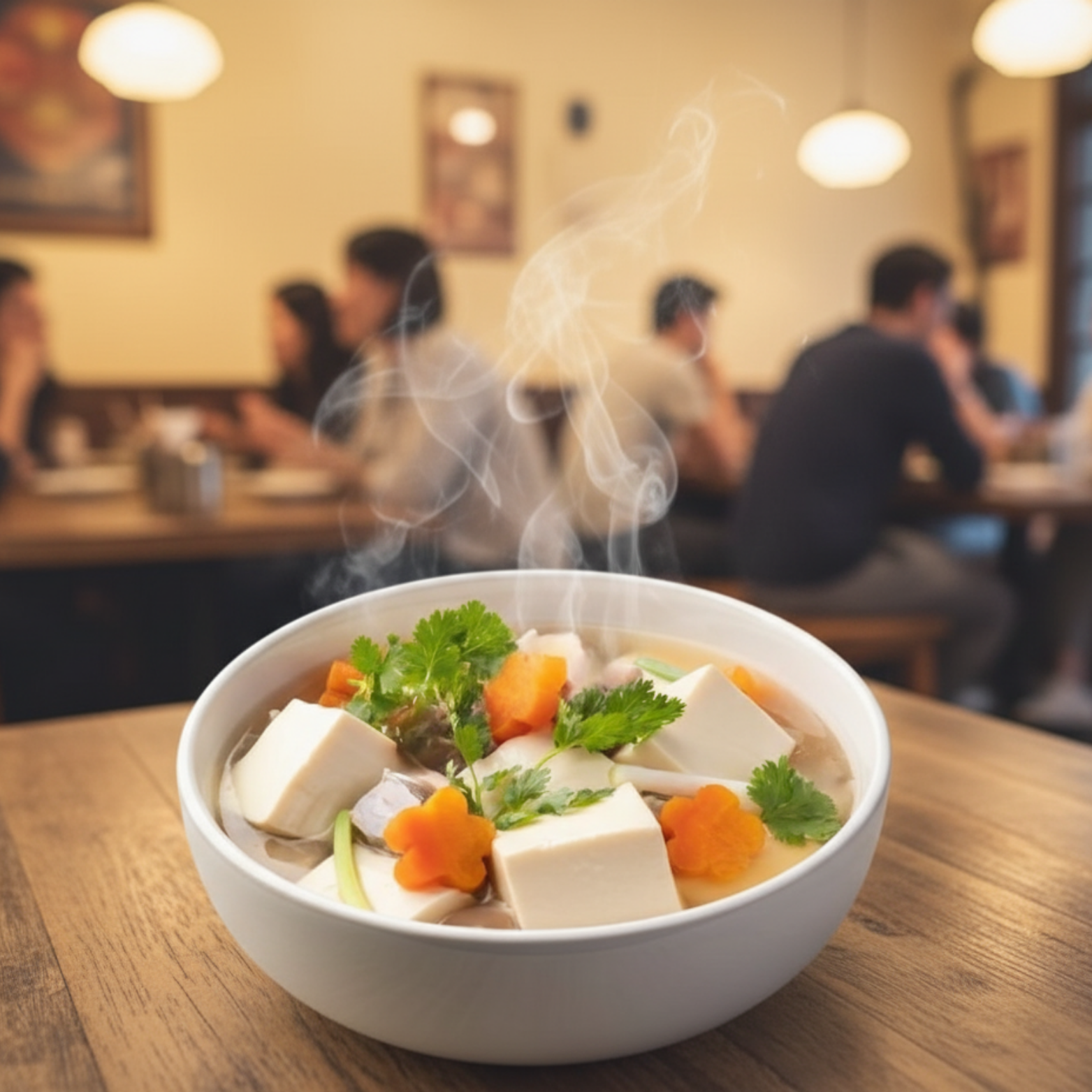 Clear Broth Tofu Soup [Vegetable Broth].