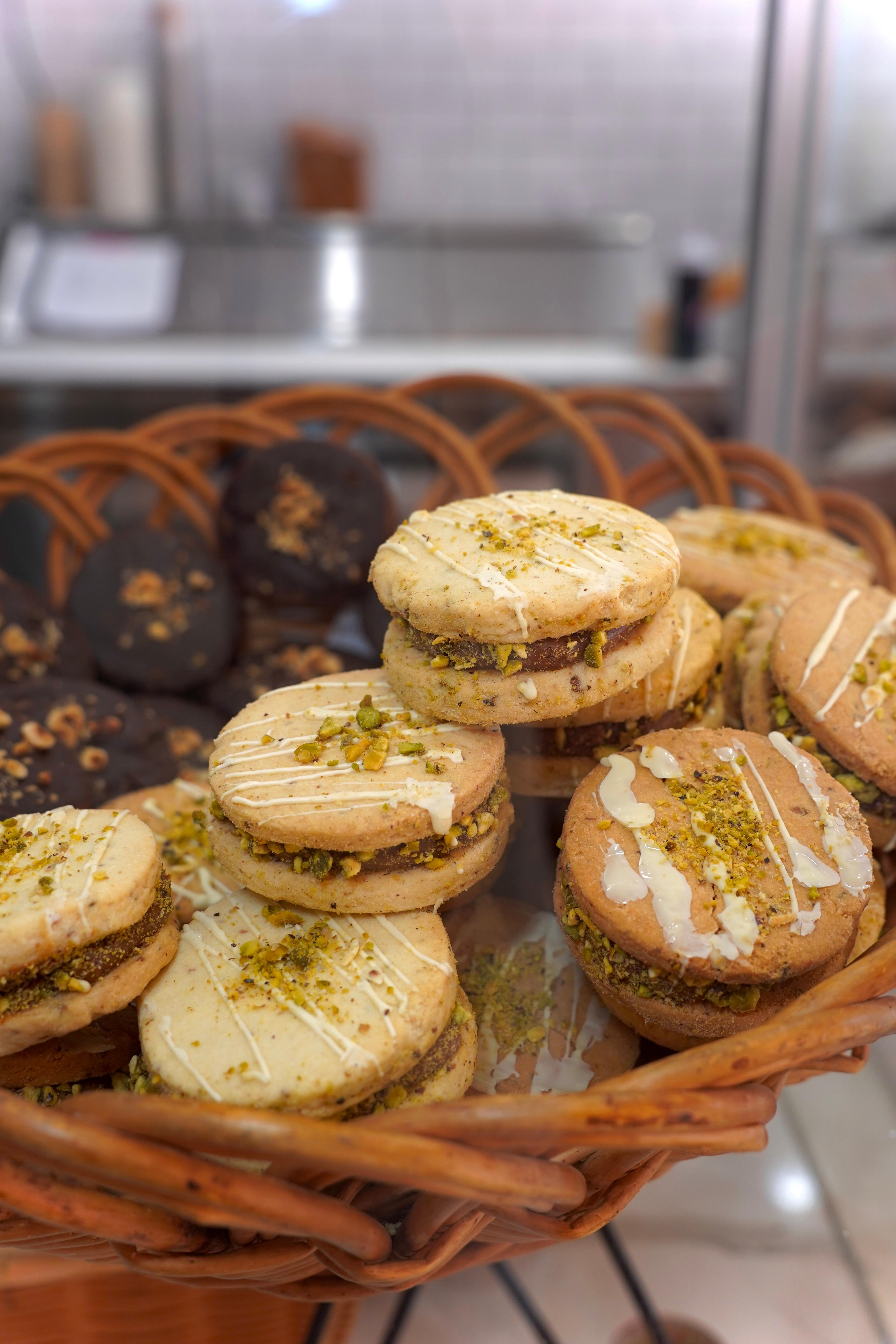 Pistachio Alfajor.