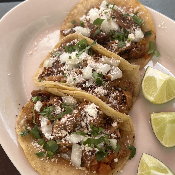 Street Style Pulled Pork Tacos.