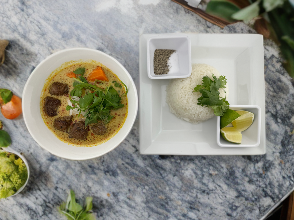 Curry Beef with Rice.