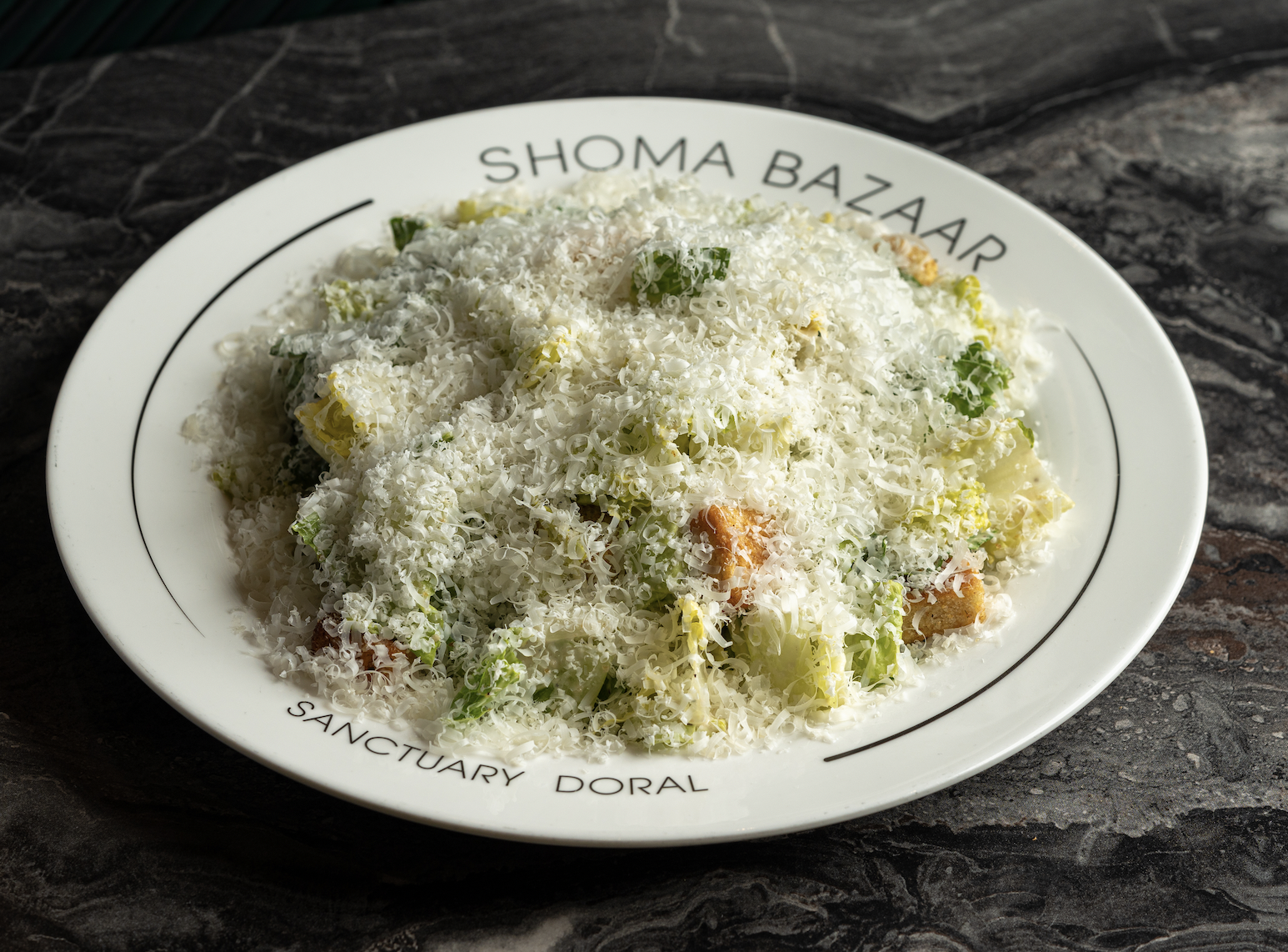 Classic Caesar salad.