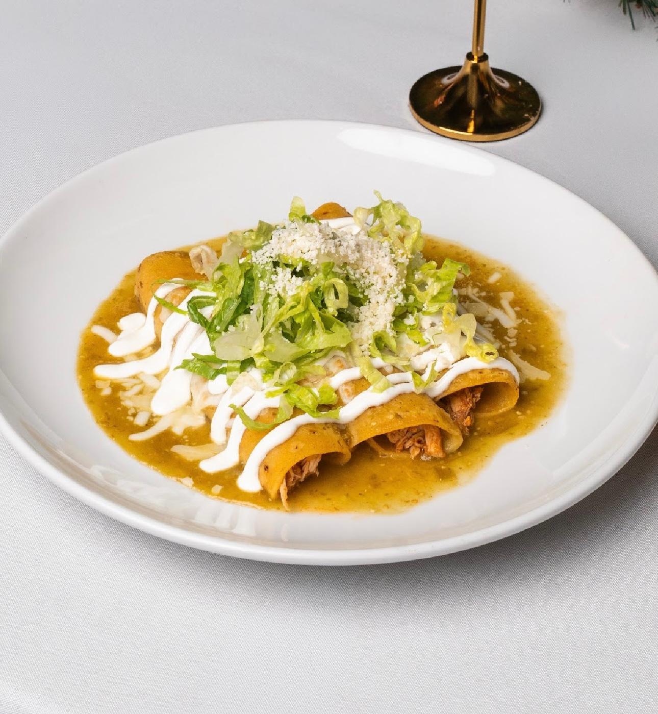Enchiladas Verdes.