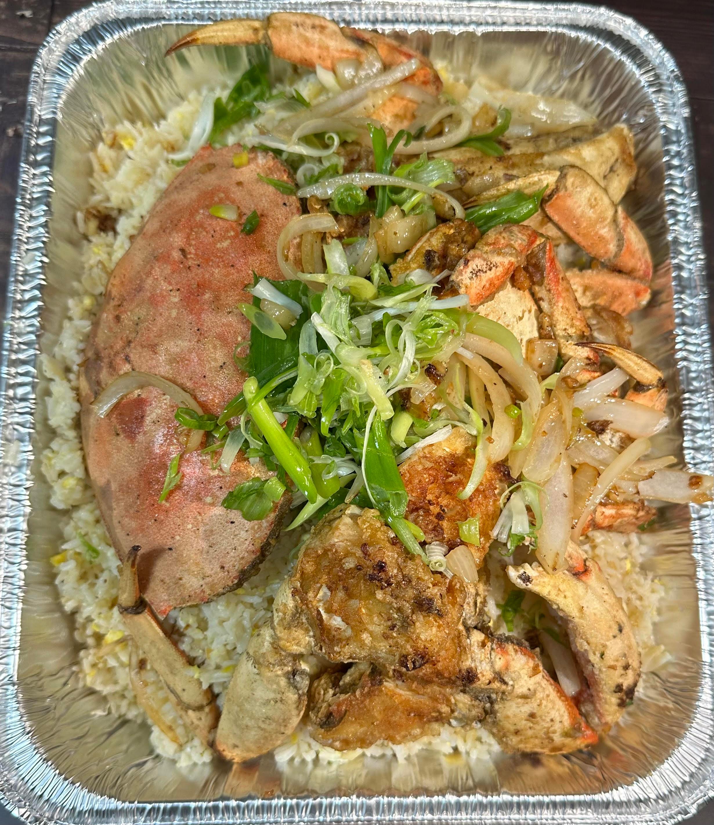 Whole Dungeness Crab Fried Rice.