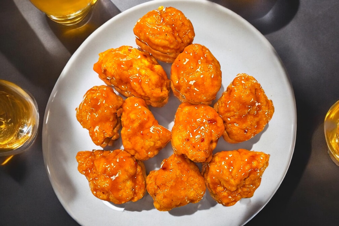 Boneless Mango Habanero Wings.