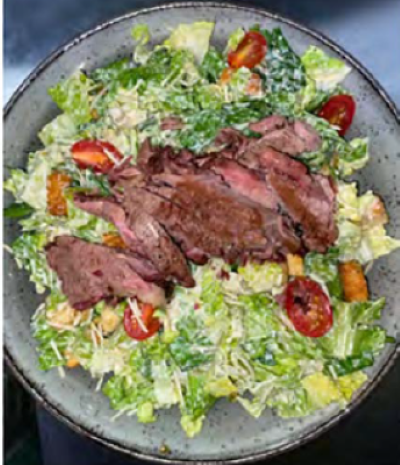 BRISKET CAESAR SALAD.